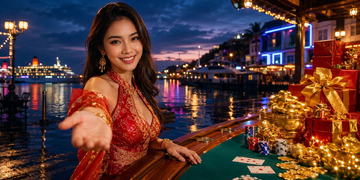Paparan simulasi permainan kad dalam talian gaya Malaysia dengan antara muka moden